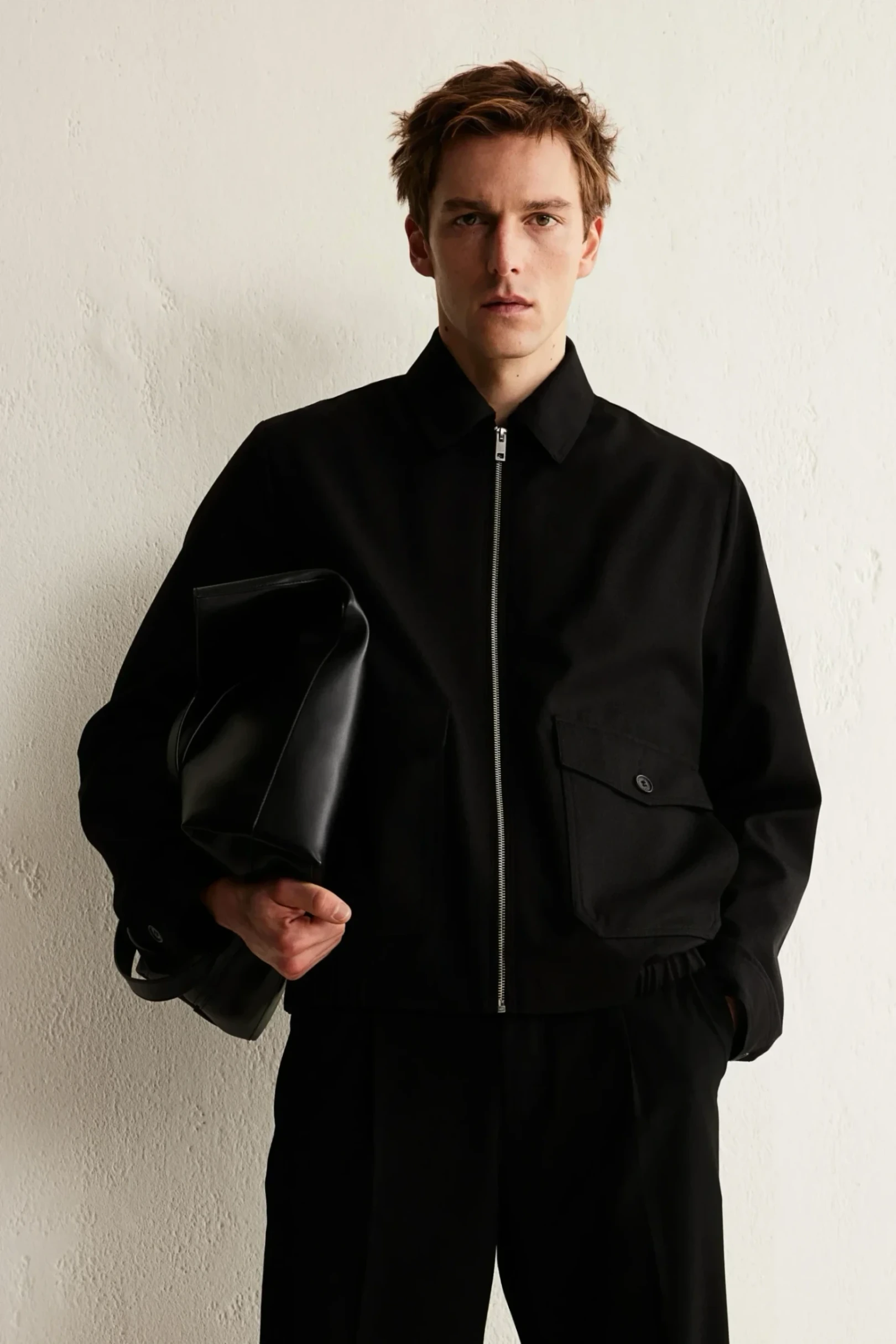 West N Wear Men’s Urban Utility Denim Jacket – Black & Blue With Front 2 Pockets — Stylish and Trendy Jacket For Men's