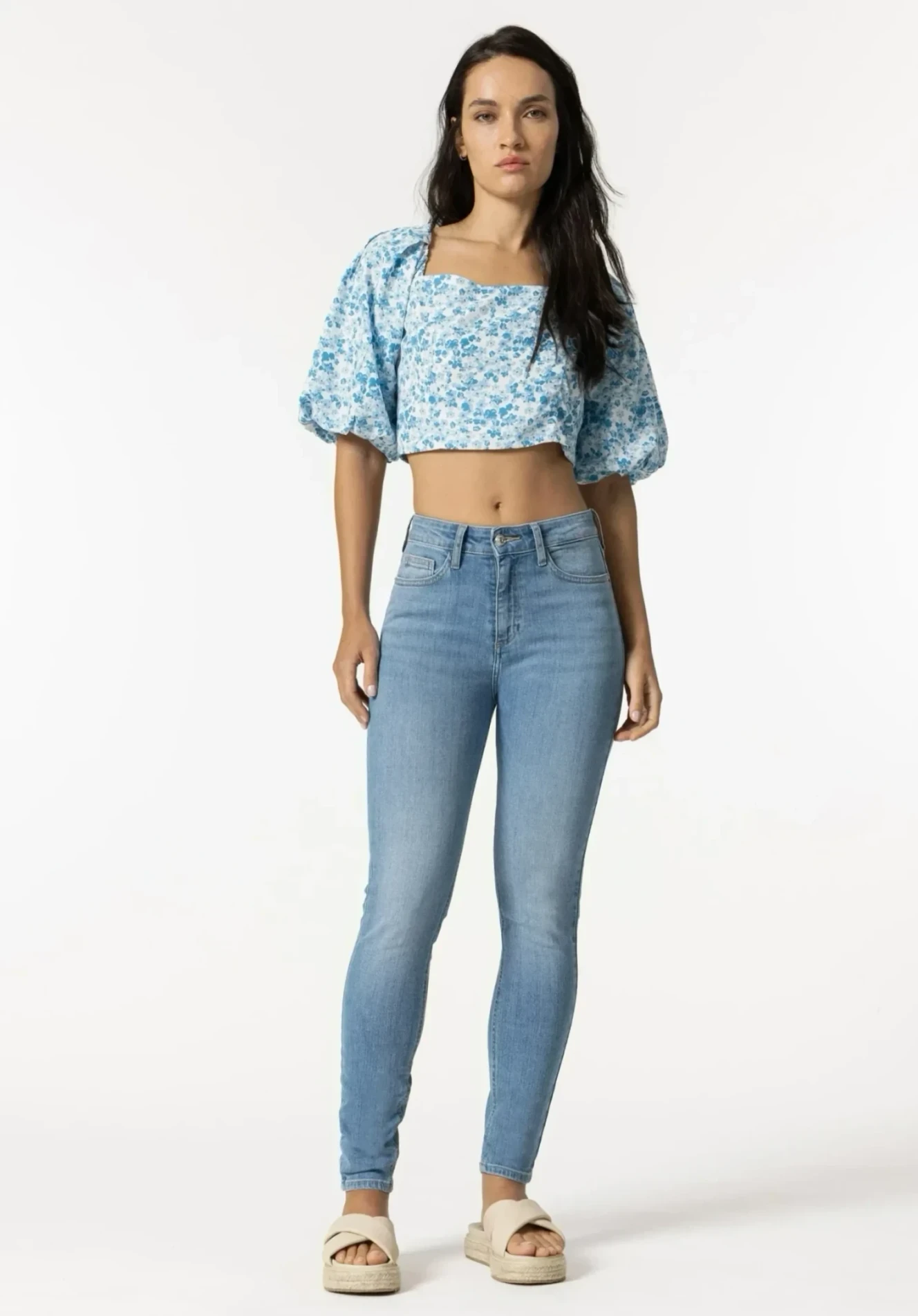 WomenLight Blue & Blue Denim Jeans – Premium Export Quality | Stylish And Trendy, Strechable & Comfortable | All Size & 2 Colours Available For West N Wear.